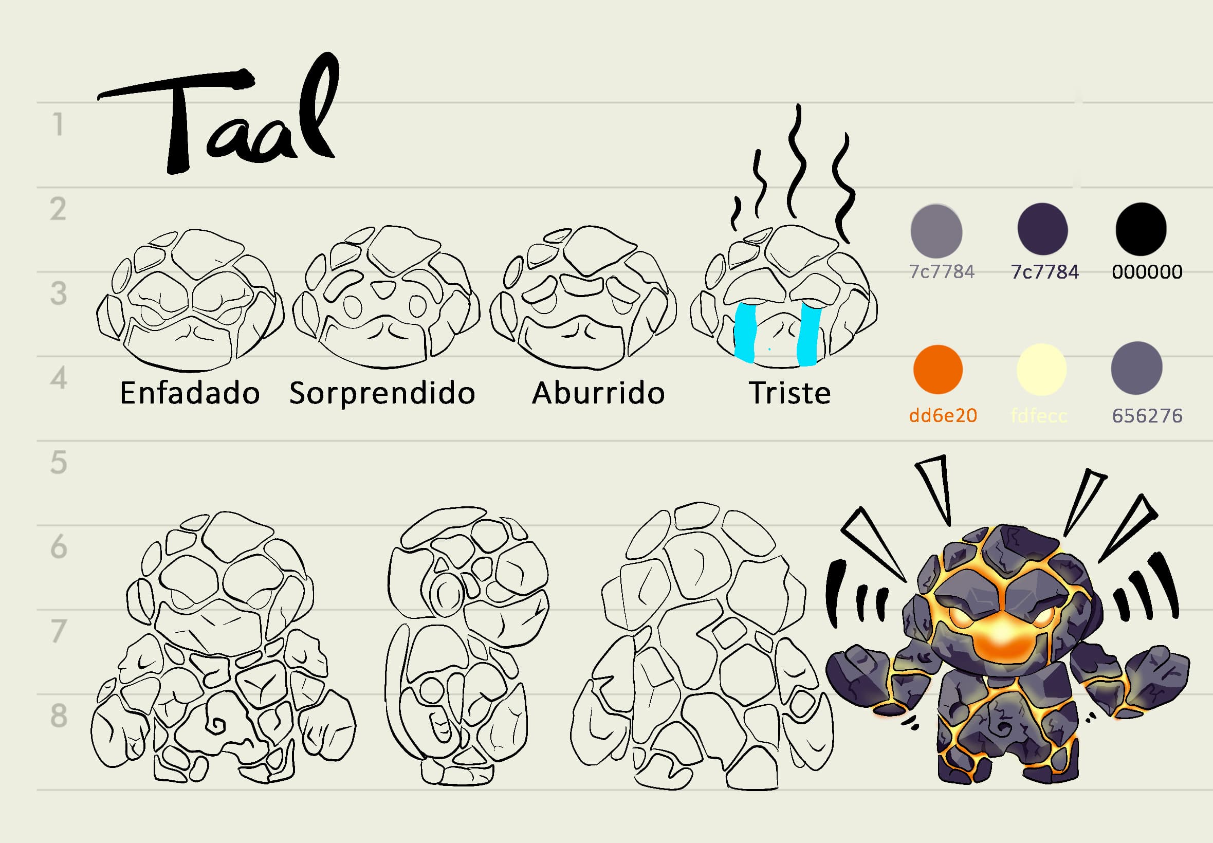 Taal Model Sheet